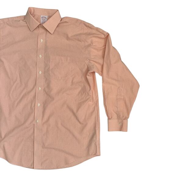 Brooks Brothers 1818 Madison Men's Size 16.5-35 Non Iron Button Up Check Shirt - Picture 10 of 16